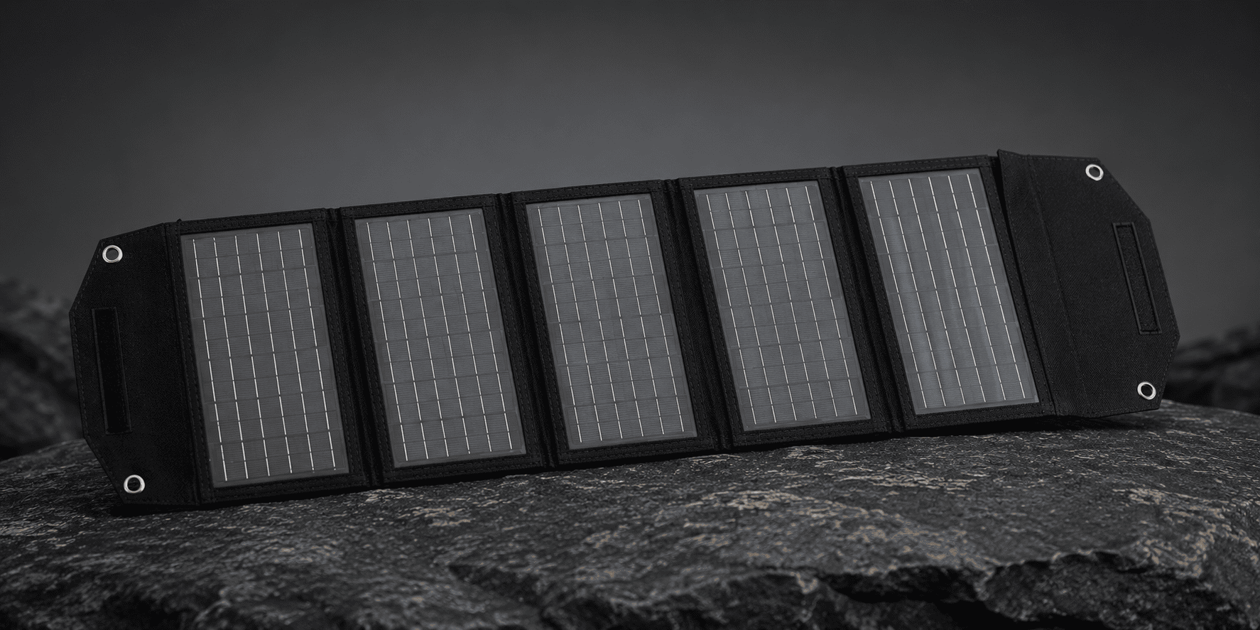 back side of foldable solar panel