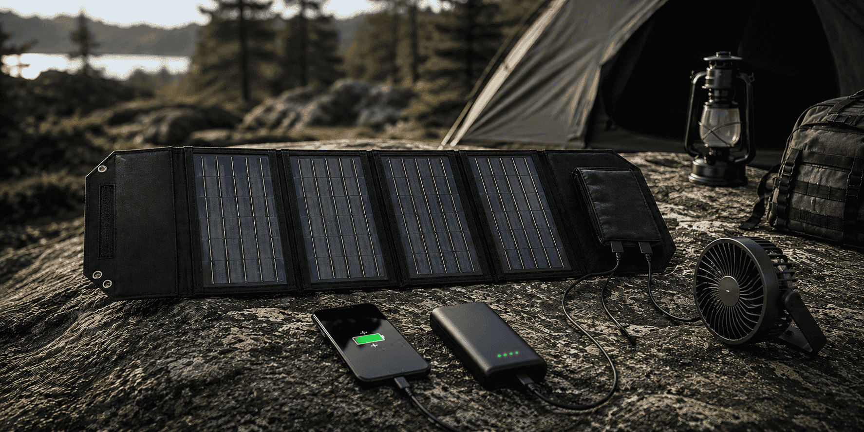 20W five fold solar charger