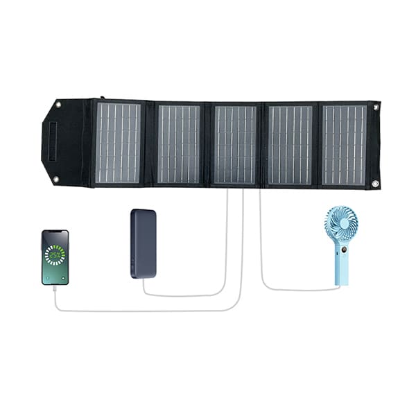 20w foldable solar panel solar charger 5 fold