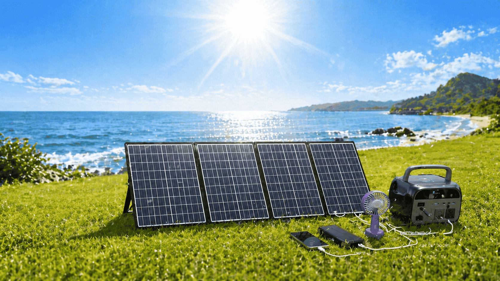 Itradey foldable solar panel charger